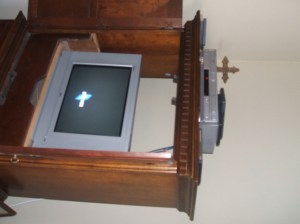 Our tv...sans cable...dvd's only...