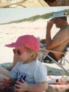 Our daughter and her grandfather Pop.